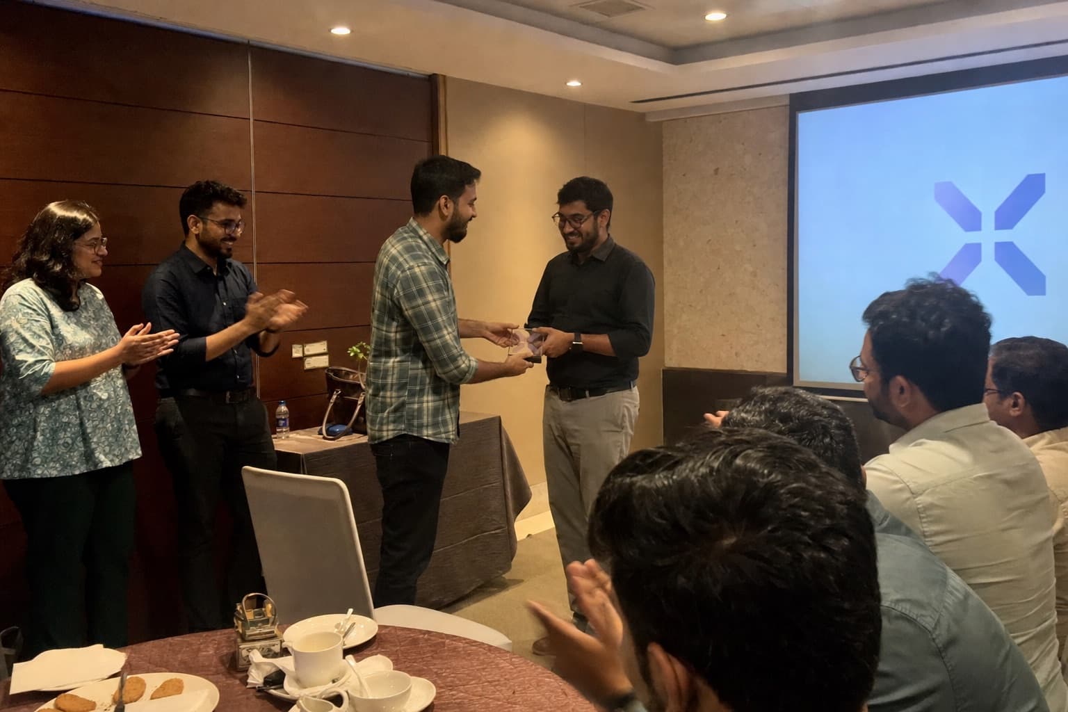 A representative ResoluteX team recognition evening
